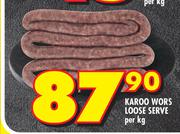 Karoo Wors Loose Serve-Per Kg
