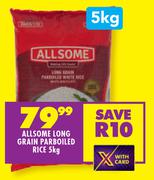 Allsome Long Grain Parboiled Rice-5Kg