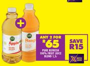 Pure Refresh 100% Fruit Juice Blend-For 2 x 1.5L