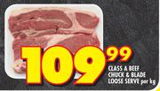 Class A Beef Chuck & Blade Loose Serve-Per Kg