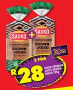 Sasko Premium Slices Brown Bread-For 2 x 700g