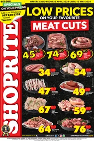 Shoprite KwaZulu-Natal : Low Prices On Your Favourite Meat Cuts (22 April - 12 May 2024)