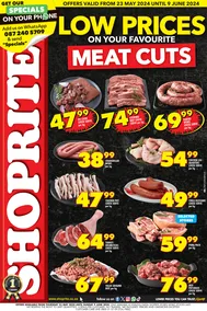 Shoprite KwaZulu-Natal : Low Prices On Your Favourite Meat Cuts (23 May - 9 June 2024)