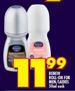 Renew Roll-On For Men/Ladies-50ml Each