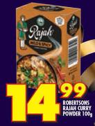 Robertsons Rajah Curry Powder-100g