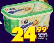 Sunshine D Lite 40% Fat Spread-1kg