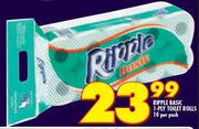Ripple Basic 1-Ply Toilet Rolls 10-Per Pack