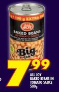 All Joy Baked Beans In Tomato Sauce-500g