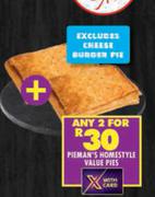 Pieman's Homestyle Value Pies-For 2