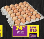 Large Eggs 30 Per Tray