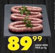 Karoo Wors Thick-Per Kg