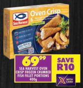Sea Harvest Oven Crisp Frozen Crumbed Fish Fillet Portions-400g