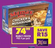 Mama's Frozen Pies 4 Per Pack