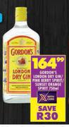 Gordon's London Dry Gin/Pink Berry Spirit/Sunset Orange Spirit-750ml