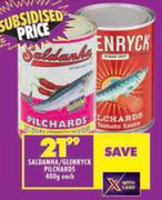 Saldanha/Glenryck Pilchards-400g Each