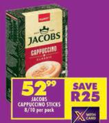 Jacobs Cappuccino Sticks 8/10 Per Pack
