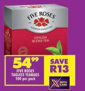 Five Roses Tagless Teabags 100 Per Pack