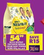 Nestle Nespray Fortigrow Medium Cream Dairy Powder Blend-400g 