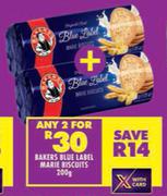 Bakers Blue Label Marie Biscuits-For 2 x 200g