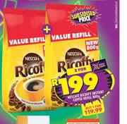 Nescafe Ricoffy Instant Coffee Refill-For 2 x 800g