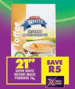 Super White Instant Maize Porridge-1Kg