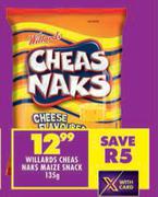 Willards Cheas Naks Maize Snack-135g