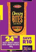 Tasty Treats Cheezy Bites Snack Biscuits-180g