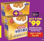 Bokomo Weet Bix Whole Grain Wheat Biscuits-For 2 x 900g 