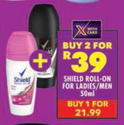 Shield Roll On For Ladies/Men-50ml Each