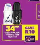 Shield Deodorant For Ladies/Men-150ml Each