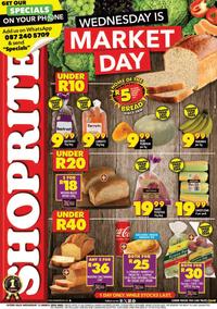 Shoprite KwaZulu-Natal : Wednesday Is Market Day (13 March 2024 Only)