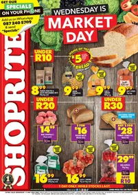 Shoprite KwaZulu-Natal : Wednesday Is Market Day (15 May 2024 Only)