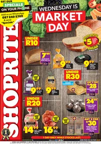 Shoprite KwaZulu-Natal : Wednesday Is Market Day (17 July 2024 Only)