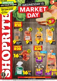 Shoprite KwaZulu-Natal : Wednesday Is Market Day (29 May 2024 Only)