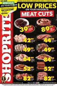 Shoprite KwaZulu-Natal : Low Prices On Your Favourite Meat Cuts! (8 January - 11 February 2024)