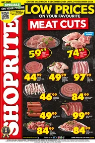 Shoprite KwaZulu-Natal : Low Prices On Your Favourite Meat Cuts (09 December - 29 December 2024)