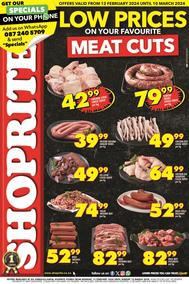 Shoprite KwaZulu-Natal : Low Prices On Your Favourite Meat Cuts (12 February - 10 March 2024)