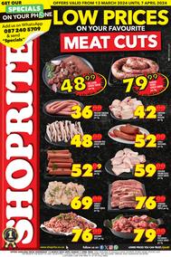 Shoprite KwaZulu-Natal : Low Prices On Your Favourite Meat Cuts (13 March - 7 April 2024)