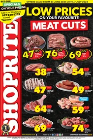 Shoprite KwaZulu-Natal : Low Prices On Your Favourite Meat Cuts (24 June - 7 July 2024)