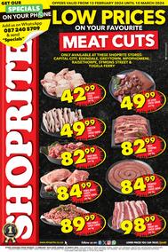 Shoprite KwaZulu-Natal : Low Prices On Your Favourite Meat Cuts! (12 February - 10 March 2024)