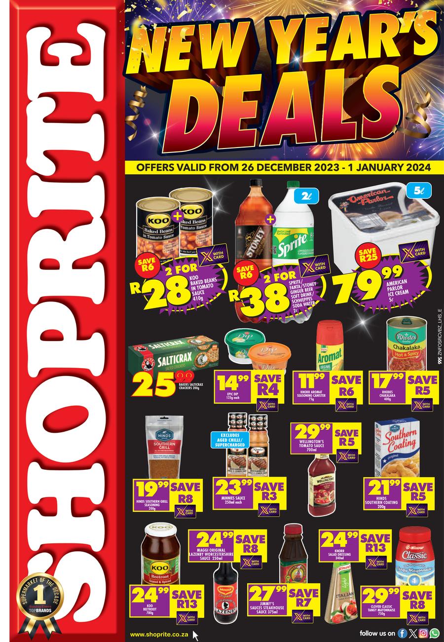 Shoprite KwaZulu-Natal : New Year's Deals (26 December 2023 - 1 January ...