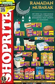 Shoprite KwaZulu-Natal : Ramadaan Kareem (10 February - 09 March 2025)