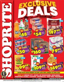 Shoprite KwaZulu-Natal : Exclusive Deals (20 April - 26 April 2026)