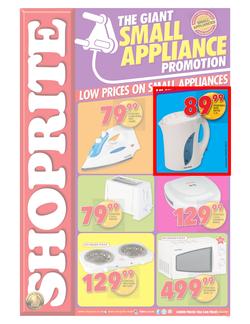 Shoprite KZN : Small Appliance (25 May - 07 Jun 2015), page 1