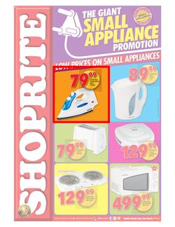 Shoprite KZN : Small Appliance (25 May - 07 Jun 2015), page 1