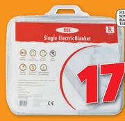 SCE Single Non Fit Electric Blanket-150x75cm