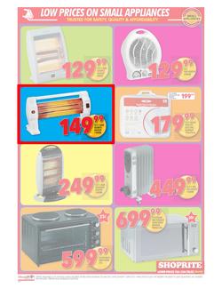 Shoprite KZN : Small Appliance (25 May - 07 Jun 2015), page 3