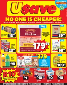 Usave KwaZulu-Natal : No One Is Cheaper (10 February - 23 February 2025)