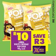Simba White Cheddar Pop Corn-90g Each