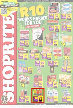 Shoprite KwaZulu-Natal : Xtra Savings (07 July - 20 July 2025), page 1